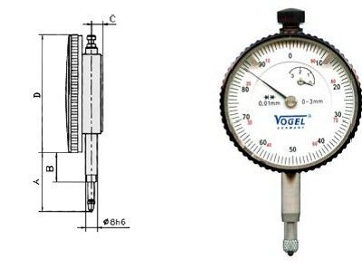 精密袖珍百分表